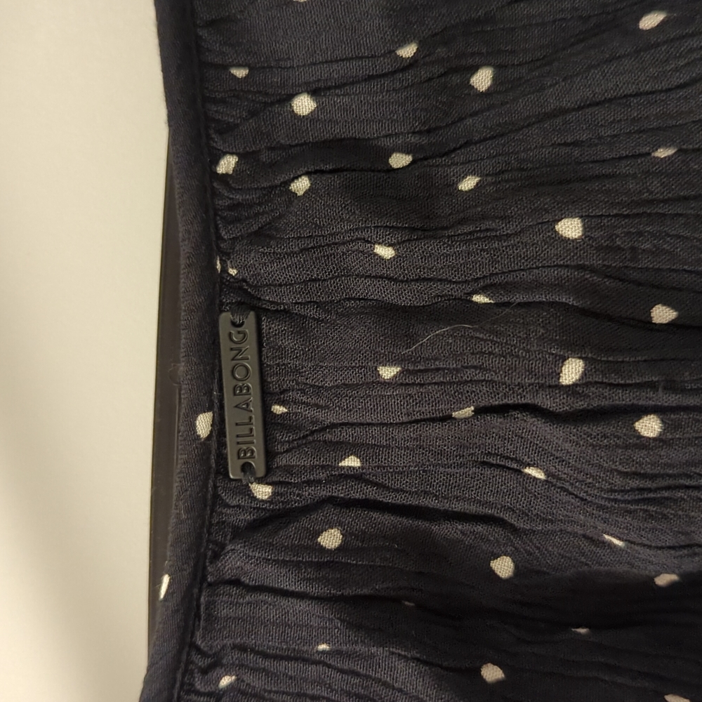 Billabong Long Sleeve Mini Polka Dot Dress - Picture 8 of 14